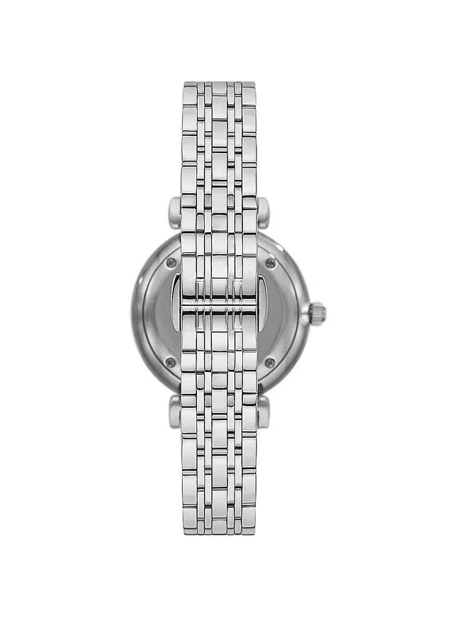 Emporio Armani Silver Steel Quartz Watch - Ellie Belle