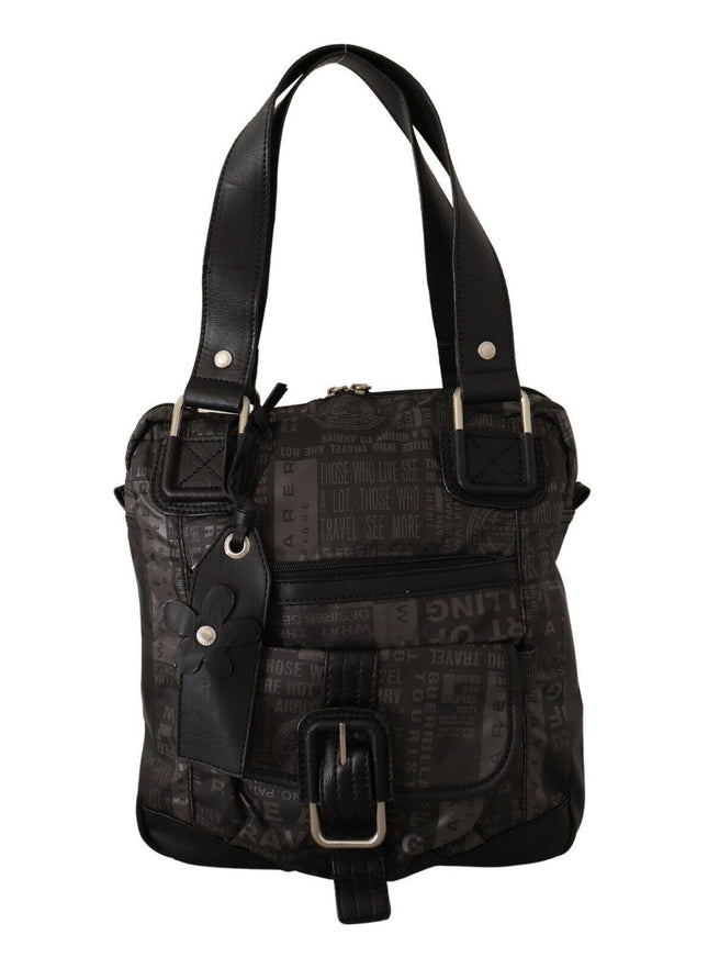 WAYFARER Black Printed Logo Shoulder Handbag Purse Bag - Ellie Belle