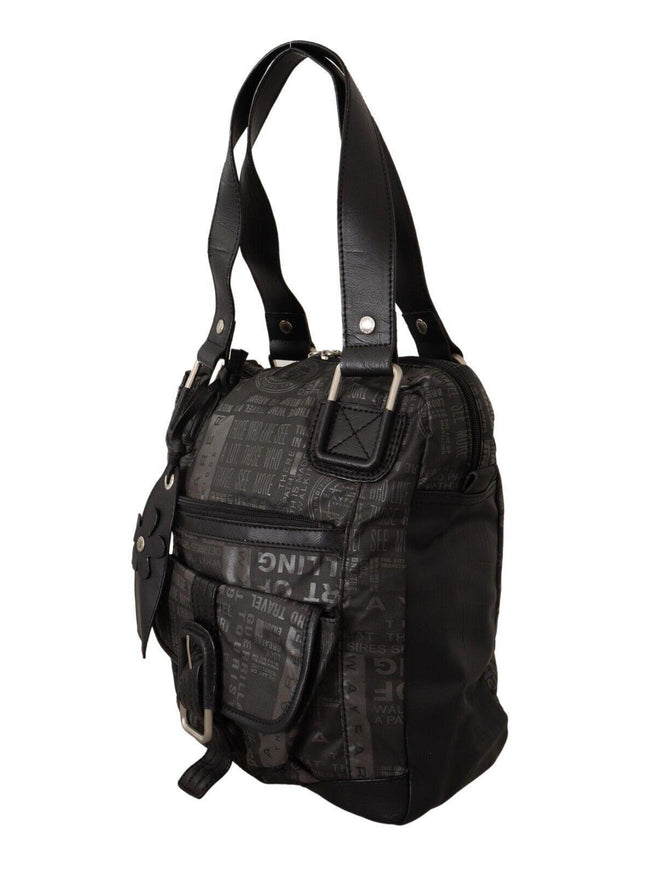 WAYFARER Black Printed Logo Shoulder Handbag Purse Bag - Ellie Belle