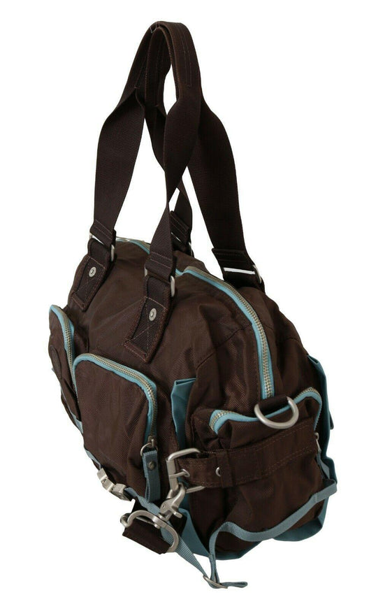 WAYFARER Brown Handbag Duffel Travel Purse - Ellie Belle