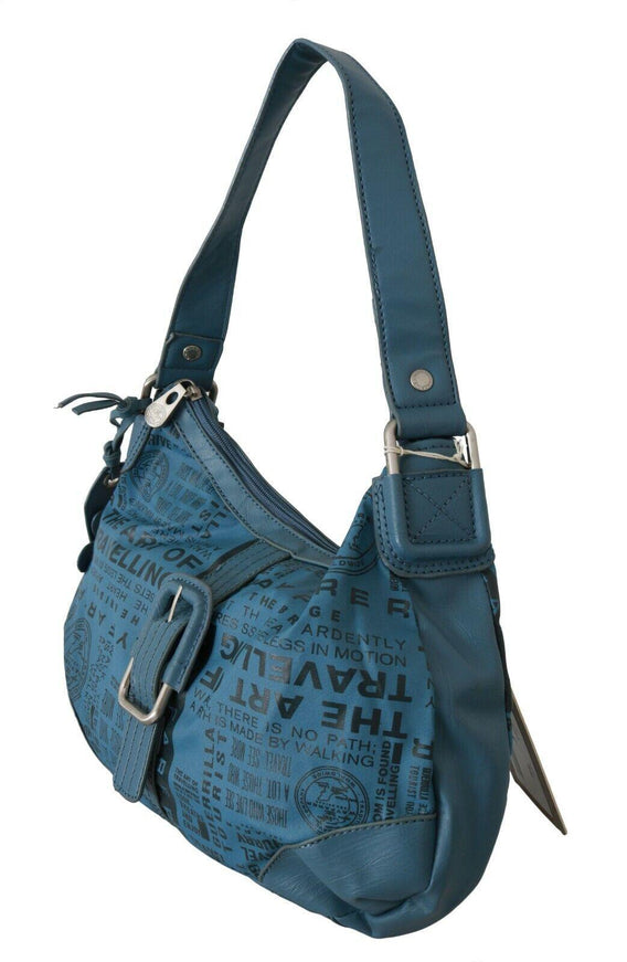 WAYFARER Shoulder Handbag Printed Purse Women Blue - Ellie Belle