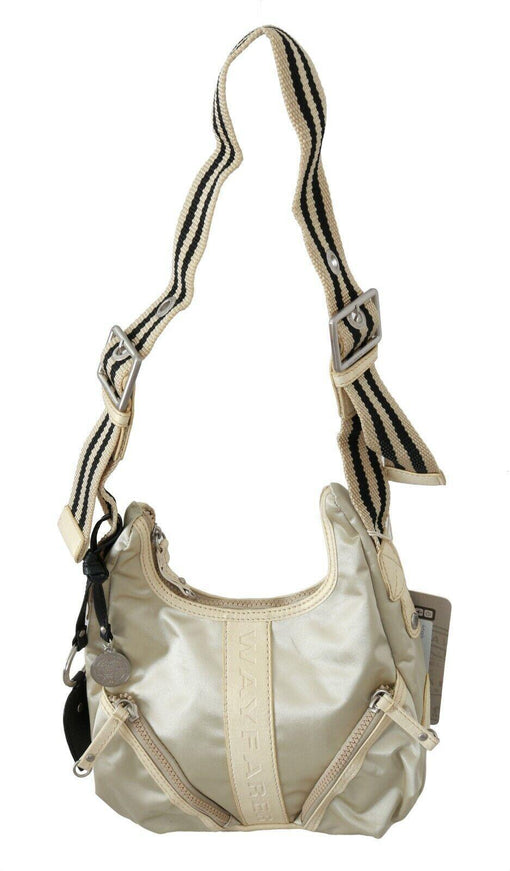 WAYFARER White Shoulder Crossbody Sling Fabric Purse - Ellie Belle