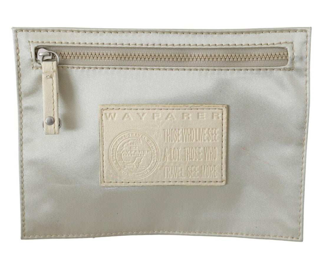 WAYFARER White Zippered Coin Holder Wallet - Ellie Belle