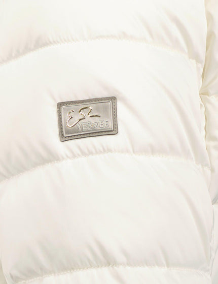 Yes Zee White Polyester Jacket - Ellie Belle